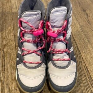 Sorel Gray and Pink High-Top Boots